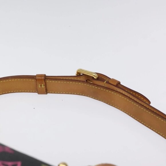 LOUIS VUITTON Monogram Multicolor Greta Shoulder Bag Black - Picture 7 of 16